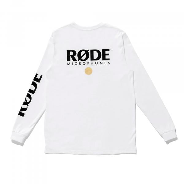 RODE Logo Langarm-Shirt weiß