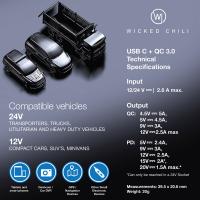 Wicked Chili 30W Mini Dual-USB KFZ Ladegerät