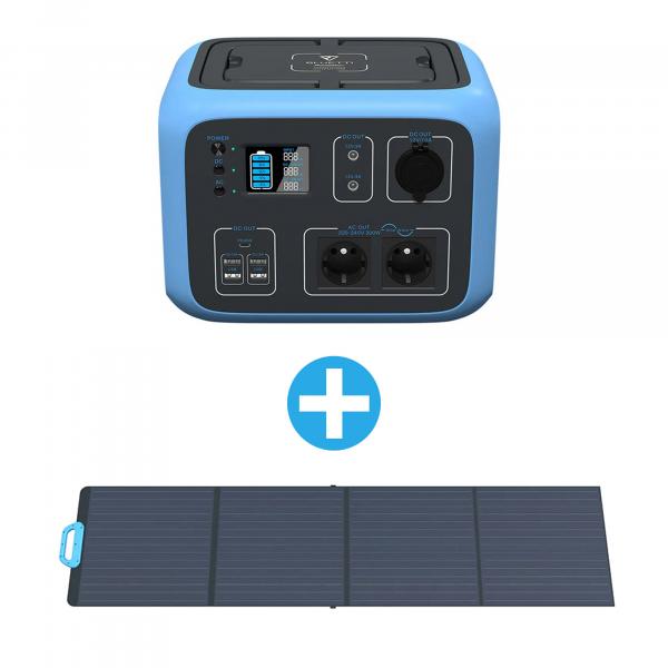 BLUETTI AC50S Powerstation Solar 120W Bundle