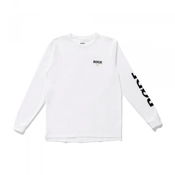 RODE Logo Langarm-Shirt weiß